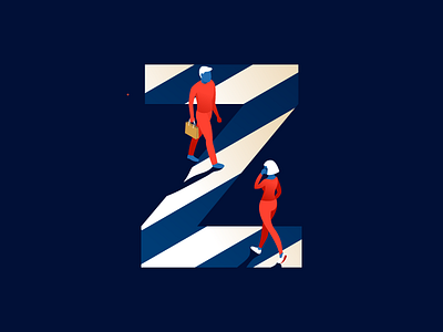 Z | zebra crossing 36daysoftype illustration illustrator letter miguelcm type typography z zebra