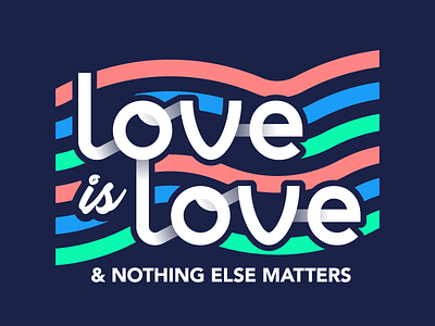 Love Is Love illustration illustrator lettering love is love marta azaña miguelcm motion pride 2018 typography