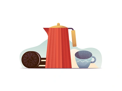 051 Oreo brew cookie cup dailychallenge illustration illustrator jar miguelcm oreo still life