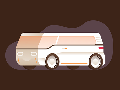 Electric van car concept electric fast flat fleet illustration illustrator miguelcm van vehicle volkswagen