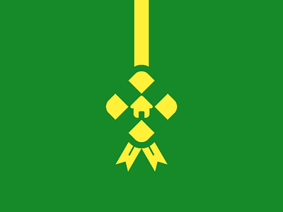 "Lebaran" at Home 1441 h design eid mubarak graphic design green logo logo design logo ground minimalist logo yellow