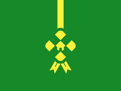 "Lebaran" at Home 1441 h design eid mubarak graphic design green logo logo design logo ground minimalist logo yellow