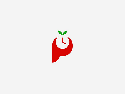 Pomodoro Timer design graphic design logo logo design minimalist logo pomodoro