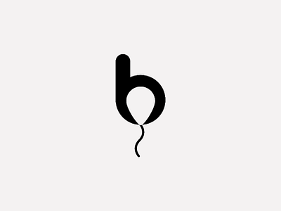 balloon 🎈 b balloon black brand branding design graphic design graphic designer inspiration logo logo design logo ideas logo inspiration minimalist minimalist logo negative space negative space logo white