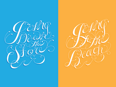 The Eternal Summer Debate calligraphy script type typography