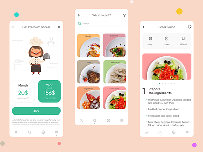 Recipe app design recipe ui