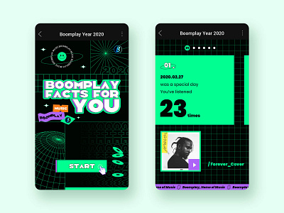 BP Music Facts For You design illustration ui