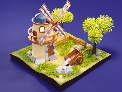 Windmill Diorama