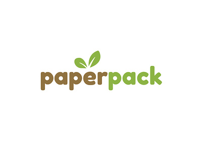 Paper Pack 30 day logo challenge 30daychallenge branding design logo logo inspiration nature logo organic organic logo paper design paper pack recyclable recycled paper