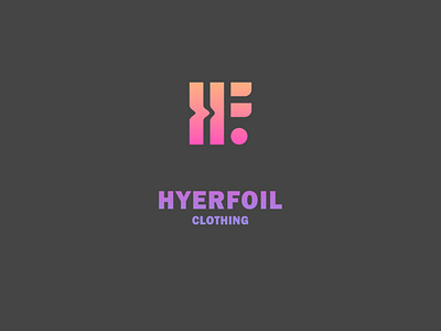 Hyperfoil 30 day logo challenge clothing label fashion brand fashion logo fasshion hyper foil logo street fashion