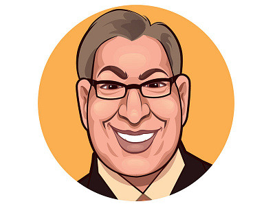 Ron Jaworski - ESPN espn fantasy football football illustration portrait ron jaworski sports