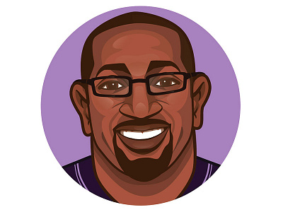 Ray Lewis - ESPN espn fantasy football football illustration portrait ray lewis sports