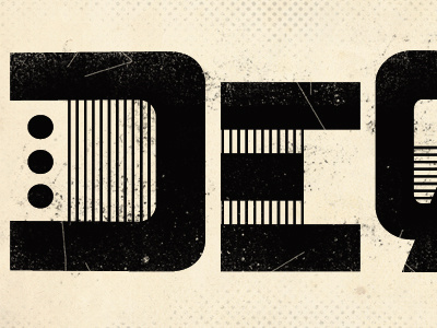 Deqqo Logo Preview art deco deqqo hand lettering texture type