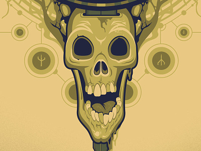 Nightmare Relic - Detail 2 creature demon halloween nightmare relic rune skeleton skull totem
