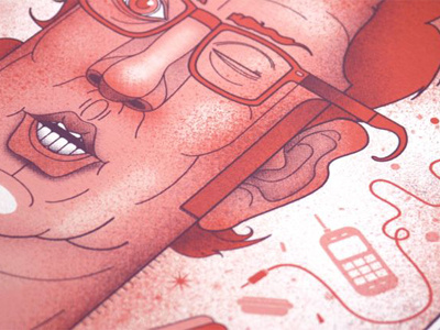 Tim and Eric print detail