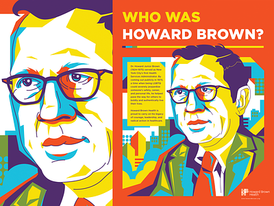 Dr. Howard Brown design face illustration portrait poster screen print typography
