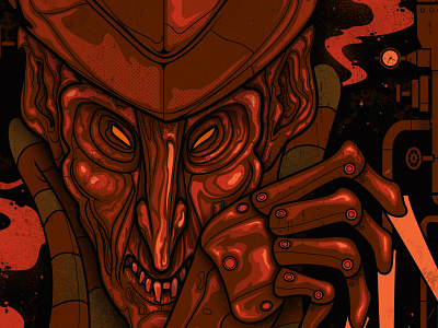Nightmare On Elm Street for Mondo elm street freddy horror mondo movie nightmare poster screen print