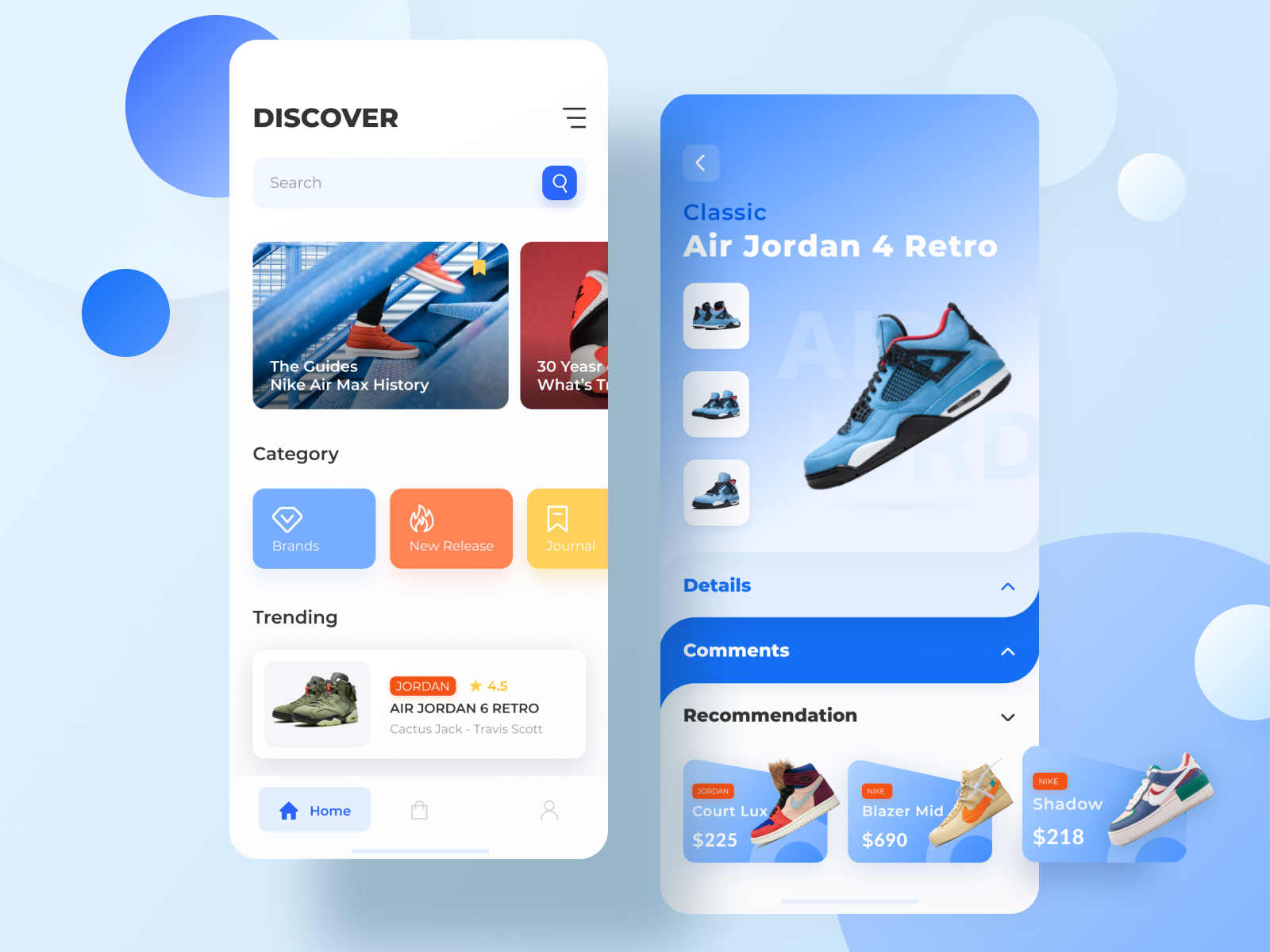 Shoes Online Store App by Danni Li on Dribbble