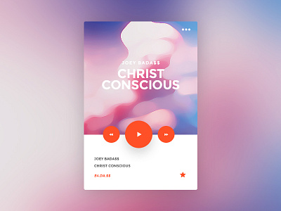 UI design - Music player app - 1/3 app design flat interface mobile modern music trendy ui ui design