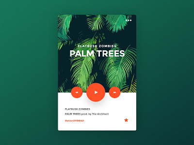 UI design - Music player app - 3/3