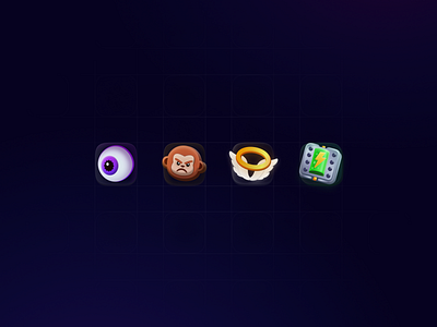 Mobile game, UI. Skill icons design graphic design ui vector