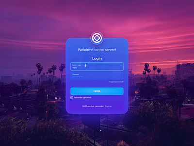 GTA 5 Online game Login ui