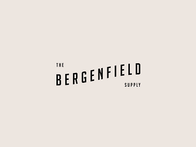 The Bergenfield Supply art direction branding logo minimal natural