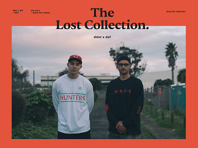 The Lost Collection art direction branding logo