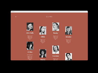 Clyne x NZFW art direction branding design layout minimal web design