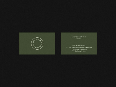 Echo Collective Branding art direction branding business cards design layout minimal natural publication stationery type typography