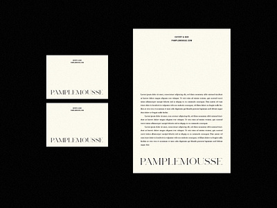 Pamplemousse art direction brand branding design layout logo minimal natural print serif type typography