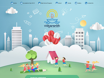 Vidyarambh illustrator uidesign website