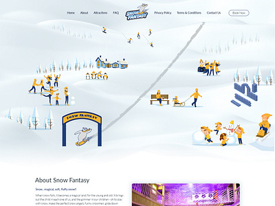 Snow Fantasy ui ux vectorart webdesign