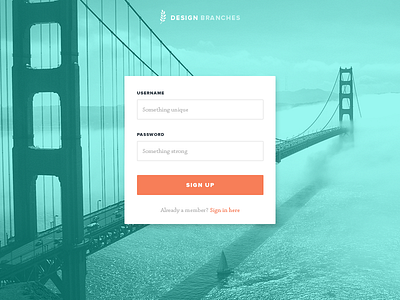 Daily UI Challenge 001 Signup Form