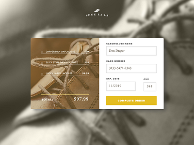 Credit Card Checkout #dailyui #002