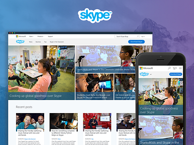 Skype Blog Redesign blog skype wordpress wordpress design