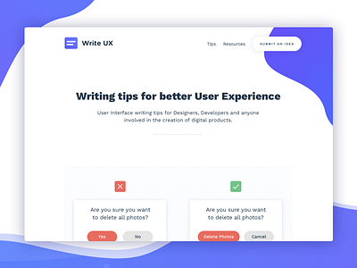 Write Ux