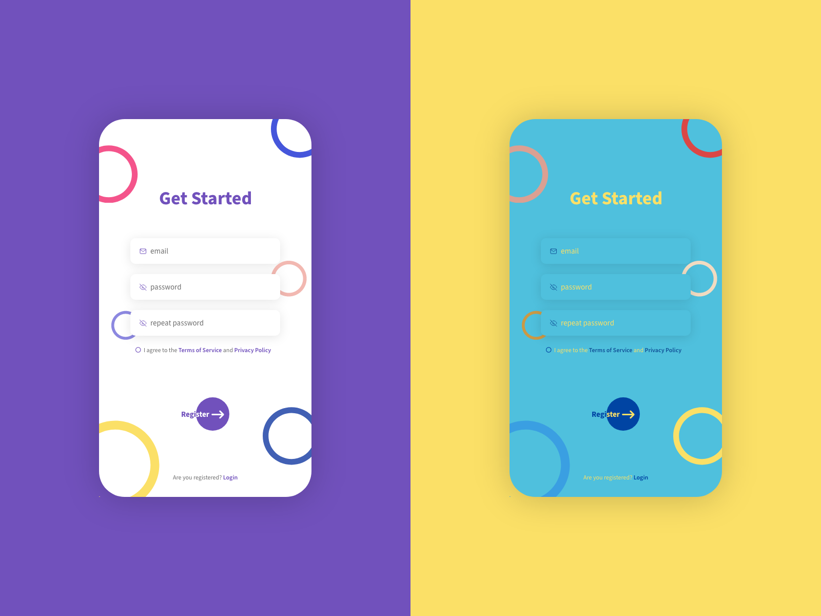 Sign Up form :: Daily UI 001 by Eka Vatsadze on Dribbble