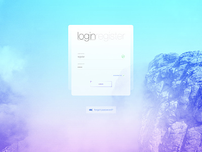 Stylized Login Page