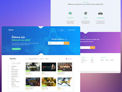 Ekopay Project design gradient icon illustration landing page ui ux web design website