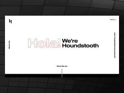 Houndstooth SC agency houndstooth typography ui web design website