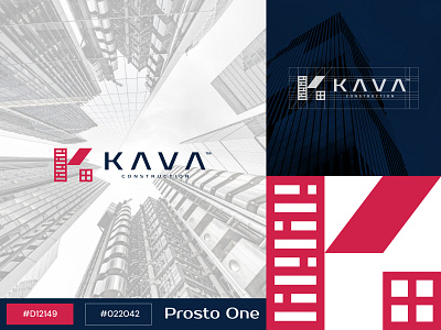 KAVA CONSTRUCTION Logo & Branding Design branding graphic design logo vector