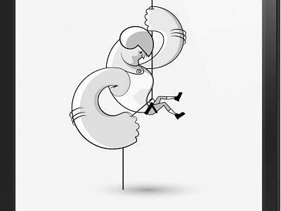 Ipad Folio Illustration Iphone Absaeil character design illustration muscles