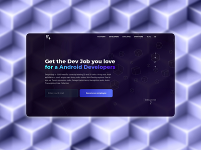 Landing page for an IT agency