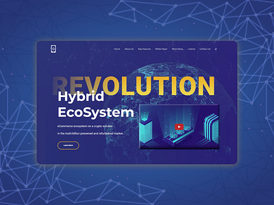 Crypto project landing page branding crypto design illustration landing page minimal ui user interface web web design website