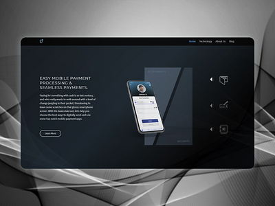 Landing page concept design minimal ui user interface web web design website