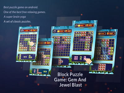 Block Puzzle Game app design game game design mobile app design mobile design mobile ui puzzle game puzzle template uidesign