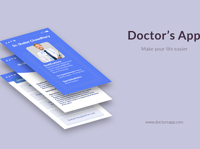 Doctor's App app app design doctors ui medical app medical design medical ui mobile mobile app mobile app design mobile ui phone app ui ui ux uidesign webdesign