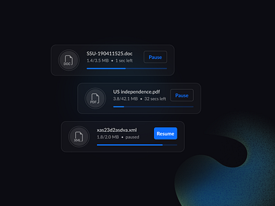 UI Components | Download Process app design dropdown modal pop up progress bar ui ux web