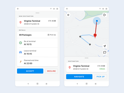 Delivery Application for Android